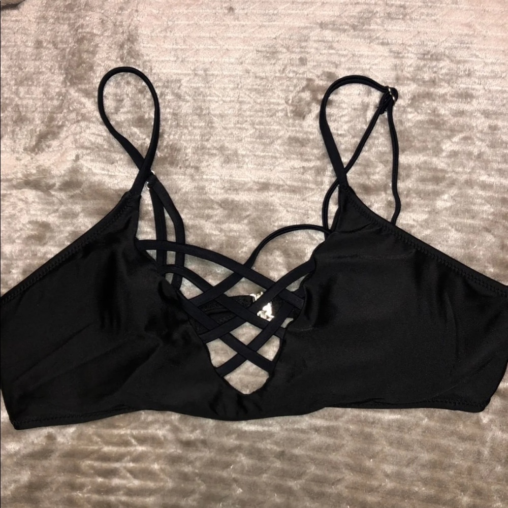 Black Bathing Suit Top